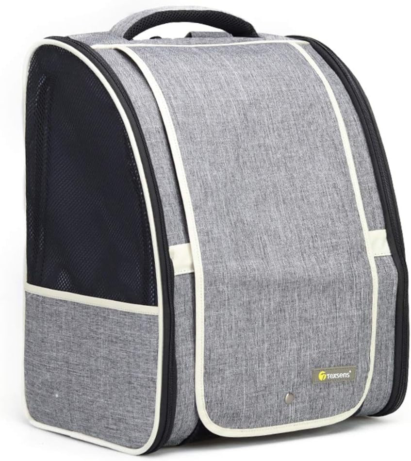 Premium Pet Carrier Backpack with Window Blind for Small Cats and Dogs, Ventilated Design, Safety Straps, Buckle Support, Collapsible for Travel, Hiking, and Outdoor Adventures