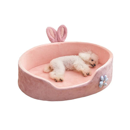Detachable and Washable Pet Bed - Soft, Comfortable, and Warm Sleeping Solution for Dogs and Cats, Suitable for All Seasons