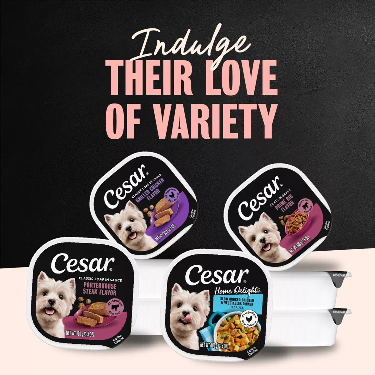 Cesar Classic Loaf in Sauce Grilled Chicken and Gravy Flavor Wet Dog Food for Small Breeds - 3.5 Oz